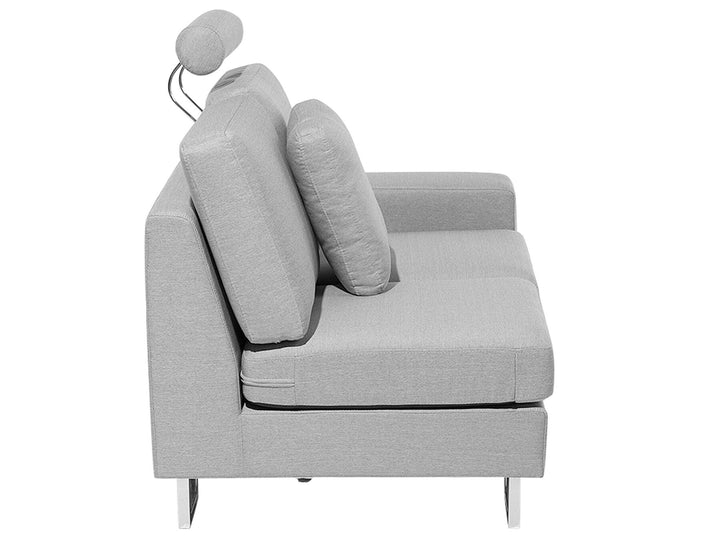 Stockholm Right Hand Corner Fabric Sofa Light Grey