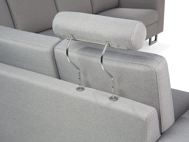 Stockholm Right Hand Corner Fabric Sofa Light Grey