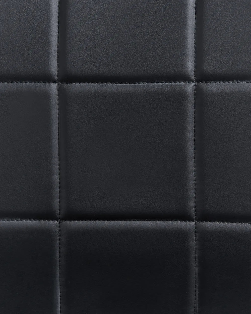 Set of 2 Dining Chairs Faux Leather Black Franco