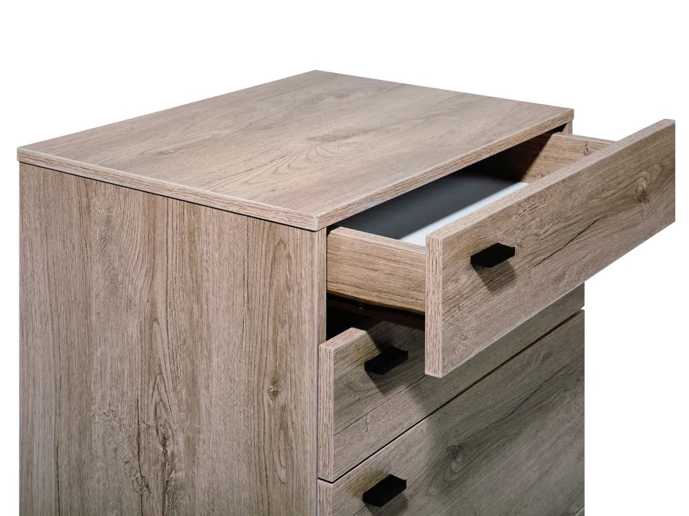 4 Drawer Chest Light Brown Brunz