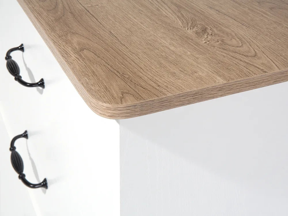 5 Drawer Chest With Additional Storage Space White Ivy Bronx