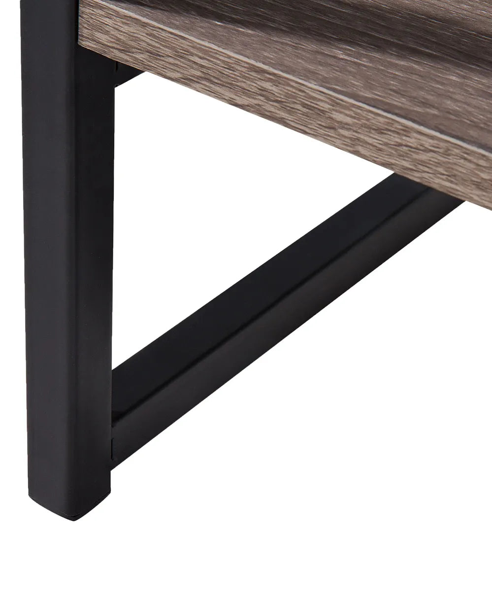 Console Table Taupe Soft-Close Drawer Runners Ferano