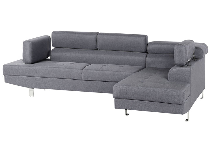 Norrea Left Hand Corner Fabric Sofa Grey