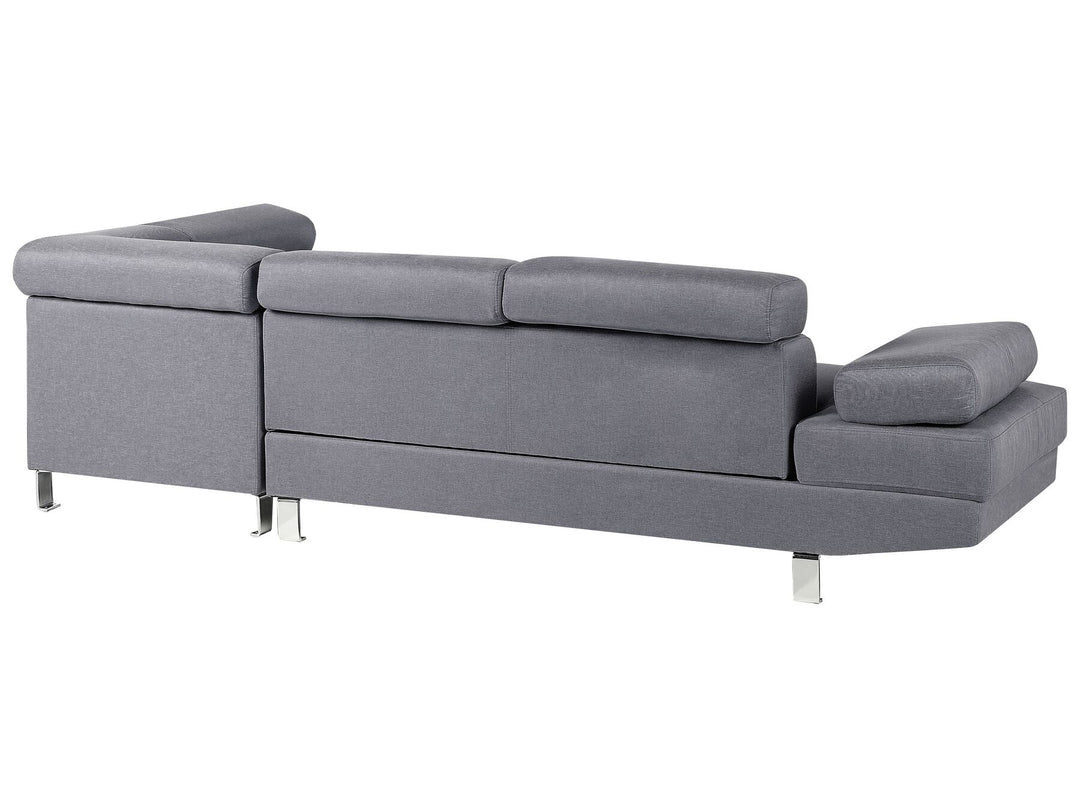 Norrea Left Hand Corner Fabric Sofa Grey