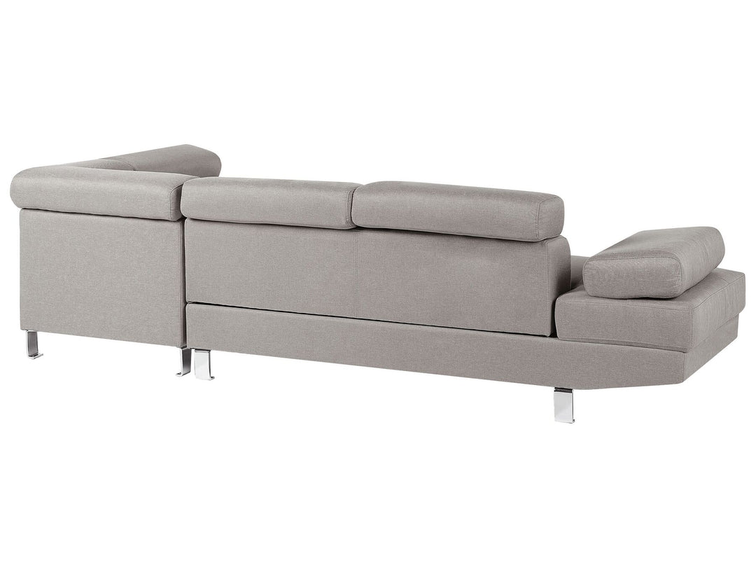 Norrea Left Hand Corner Fabric Sofa Light Grey