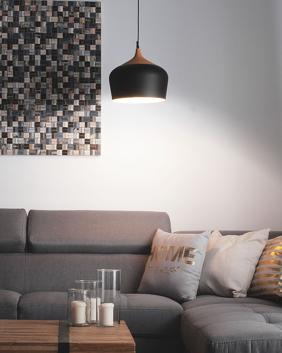 Norrea Left Hand Corner Fabric Sofa Grey