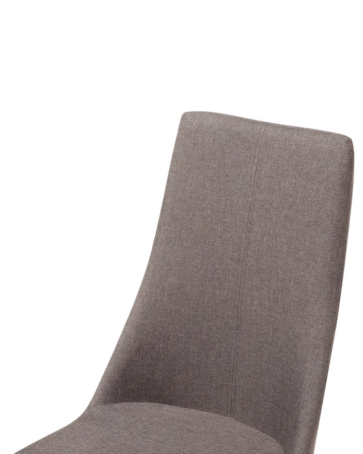 Set of 2 Dining Chairs Fabric Taupe James