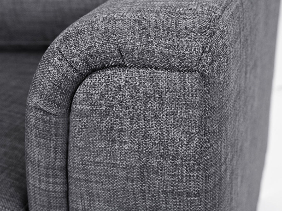 Oslo Left Hand Fabric Corner Sofa Grey