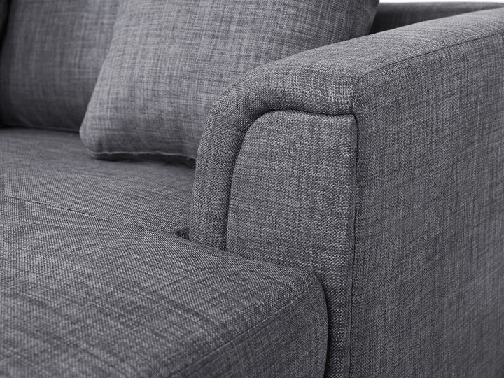 Oslo Left Hand Fabric Corner Sofa Grey