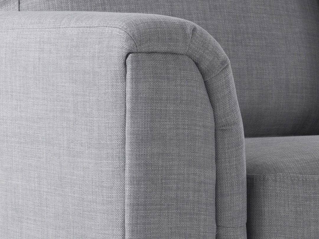 Oslo Left Hand Fabric Corner Sofa Light Grey