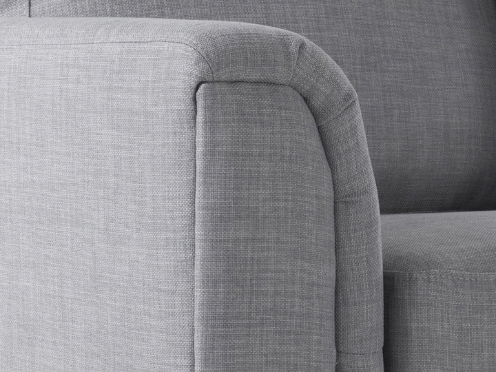 Oslo Left Hand Fabric Corner Sofa Light Grey