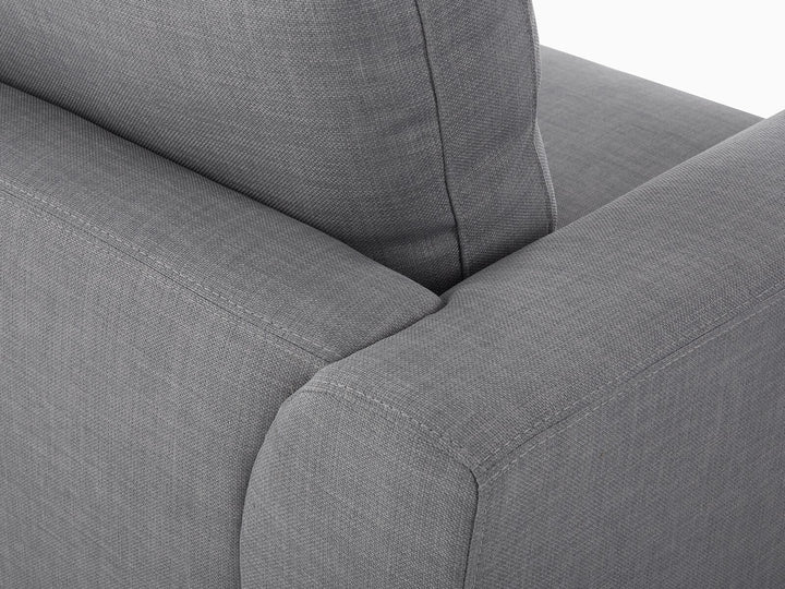 Oslo Left Hand Fabric Corner Sofa Light Grey