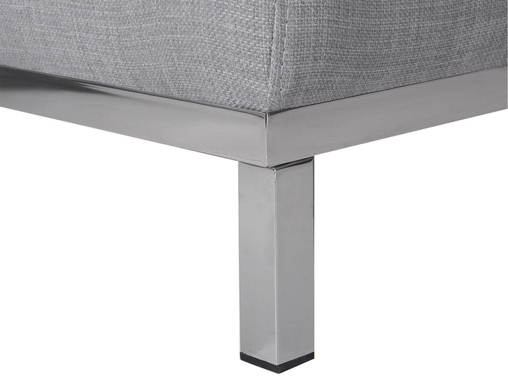Oslo Left Hand Fabric Corner Sofa Light Grey