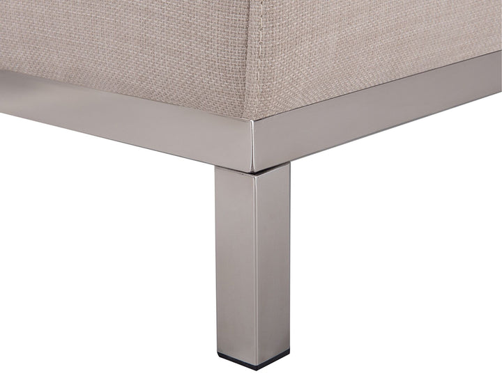 Oslo Left Hand Fabric Corner Sofa Beige
