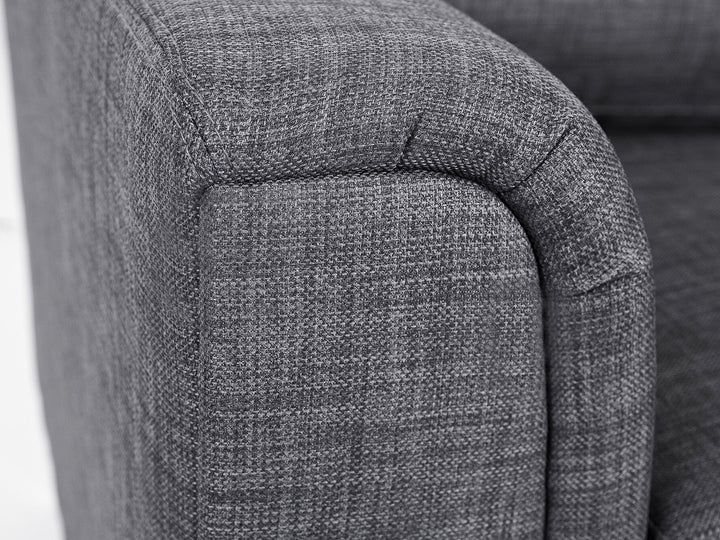 Oslo Right Hand Fabric Corner Sofa Grey