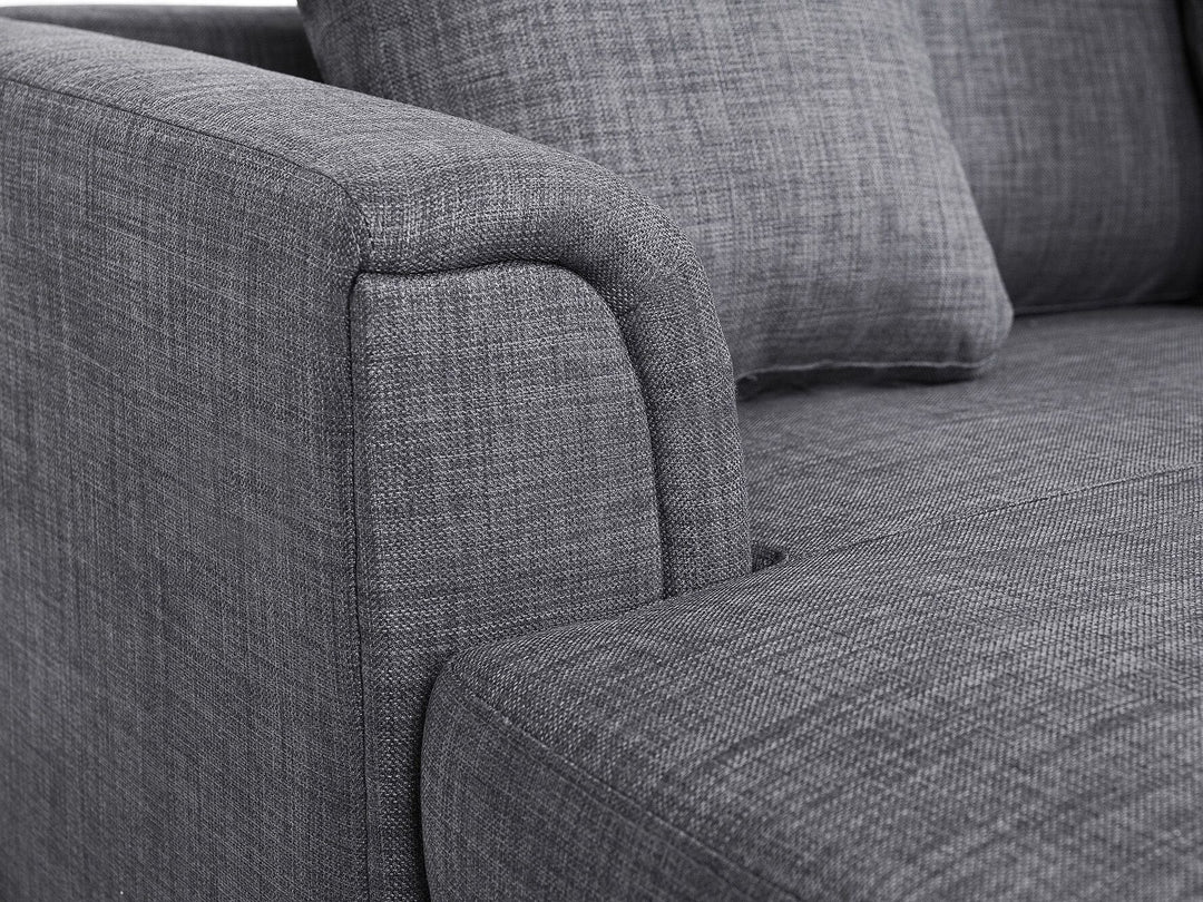 Oslo Right Hand Fabric Corner Sofa Grey