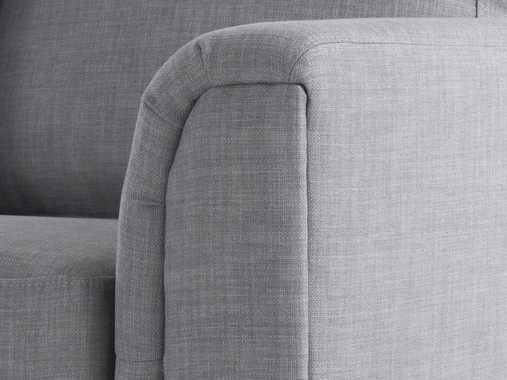 Oslo Right Hand Fabric Corner Sofa Light Grey
