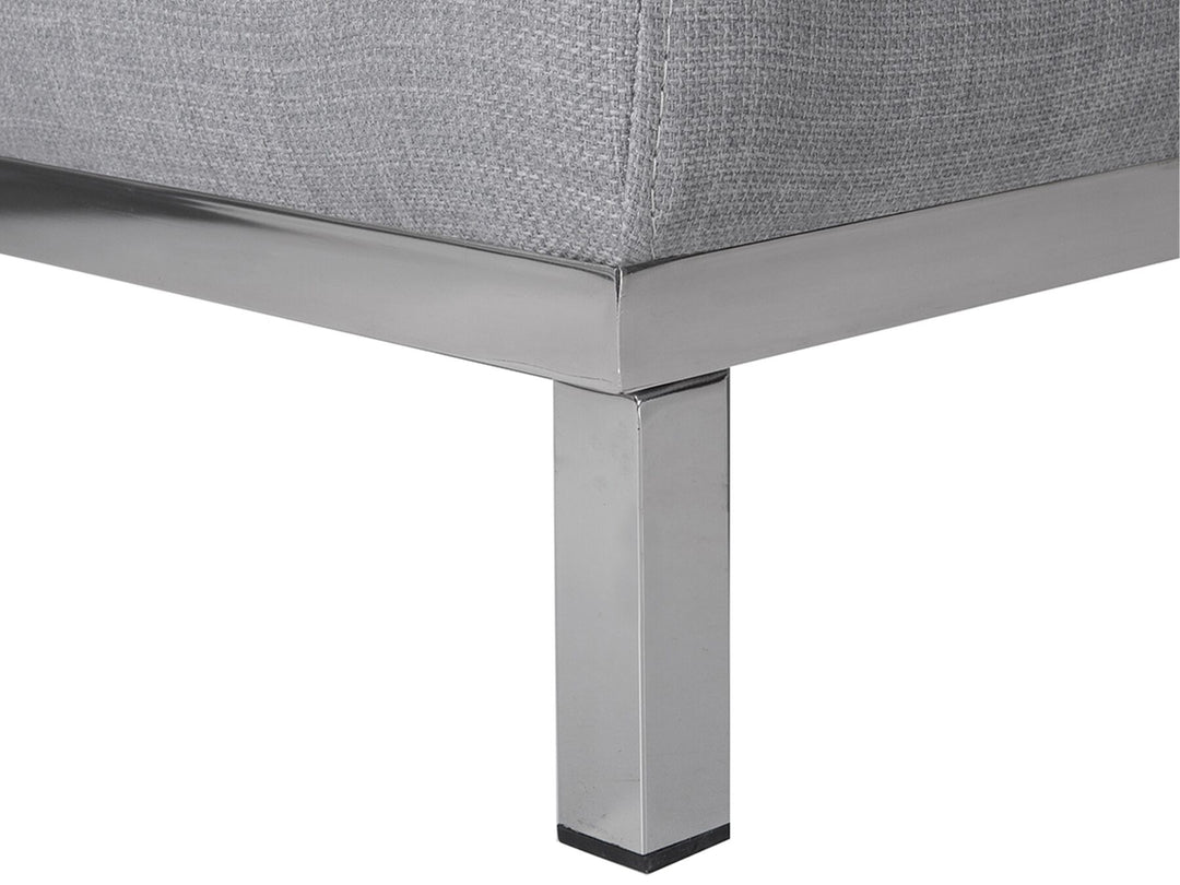 Oslo Right Hand Fabric Corner Sofa Light Grey