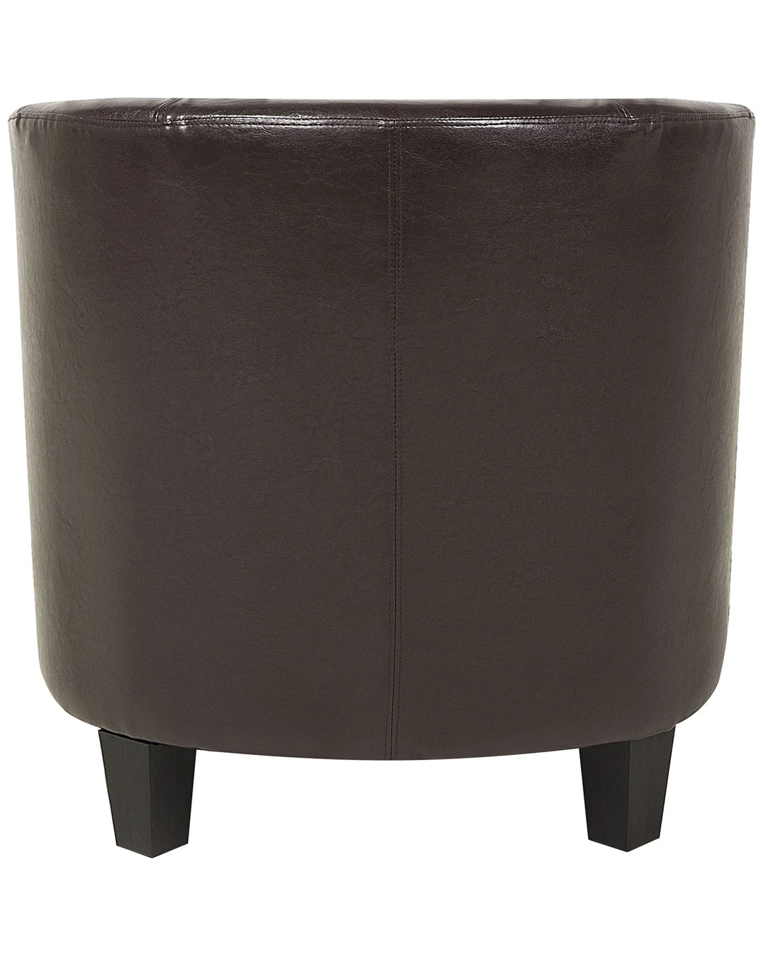 Borwick Armchair Faux Leather Dark Brown