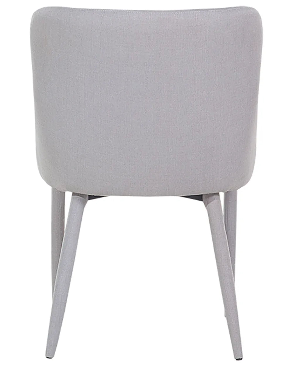 Set of 2 Dining Chairs Fabric Light Grey Demi