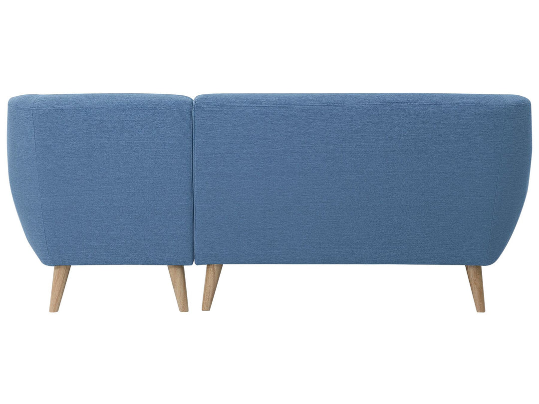 Motala Left Hand Fabric Corner Sofa Blue