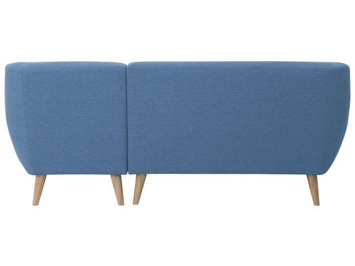 Motala Left Hand Fabric Corner Sofa Blue