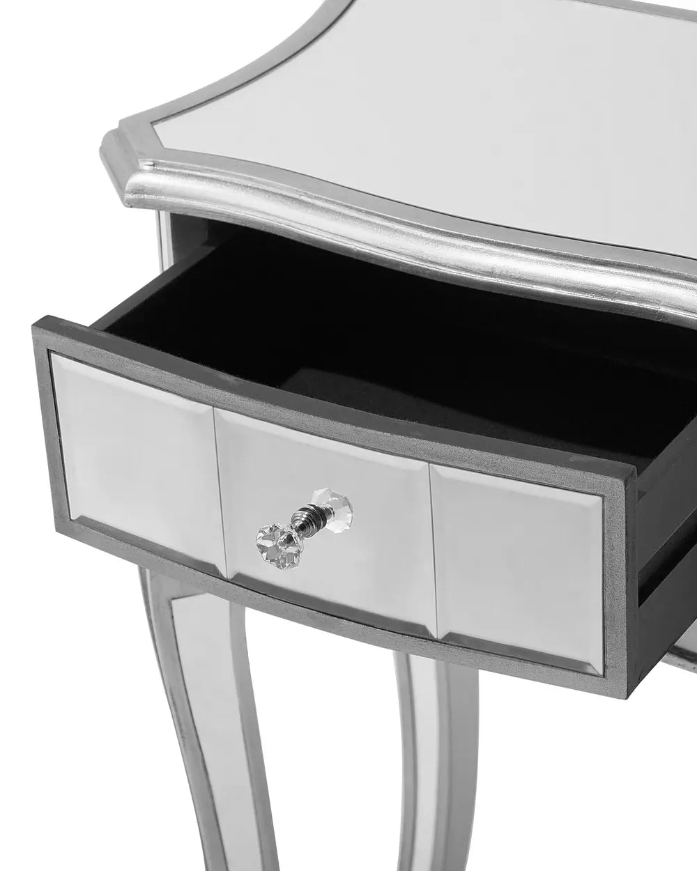 Console Table Mirrored Silver Chic Look Dovaro