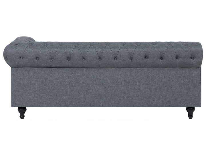 Chesterfield Right Hand Fabric Corner Sofa Grey