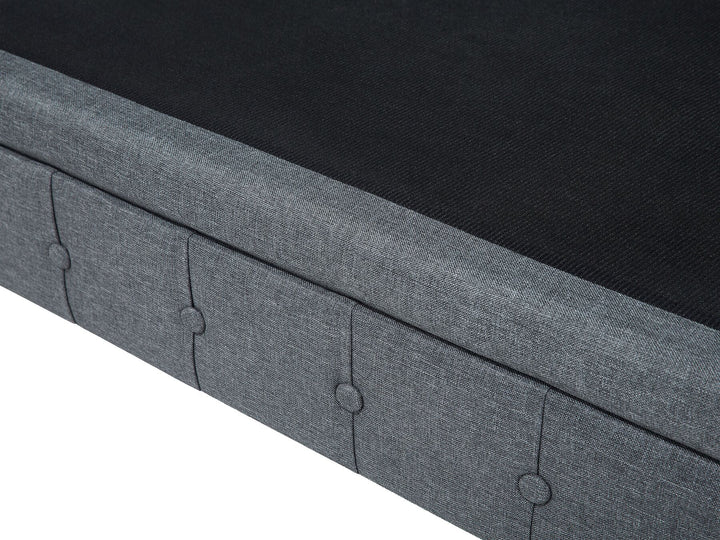 Chesterfield Right Hand Fabric Corner Sofa Grey
