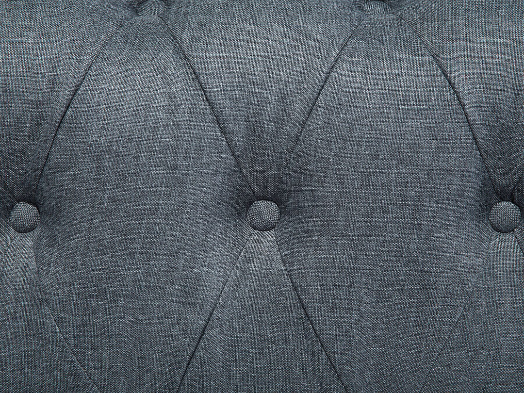 Chesterfield Right Hand Fabric Corner Sofa Grey