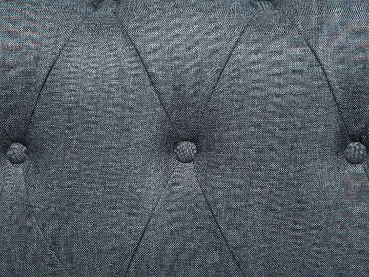 Chesterfield Right Hand Fabric Corner Sofa Grey