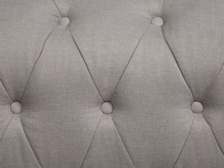 Chesterfield Right Hand Fabric Corner Sofa Beige