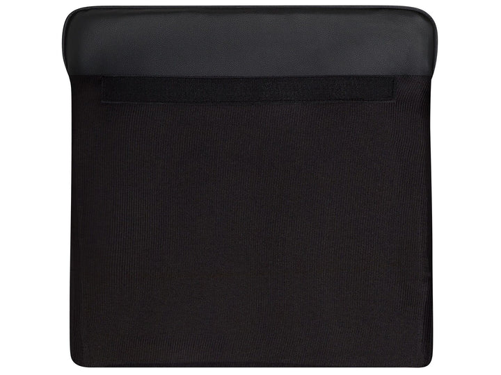 Chesterfield Right Hand Faux Leather Corner Sofa Black