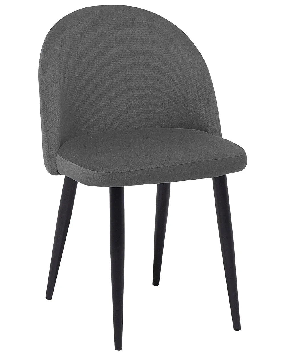 Set of 2 Dining Chairs Velvet Grey Laurence