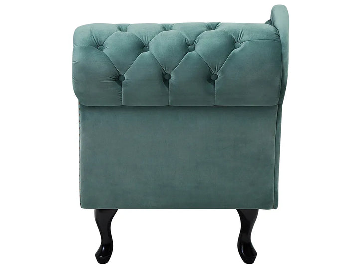 Right-Hand Chaise Lounge Velvet Mint Green Davene