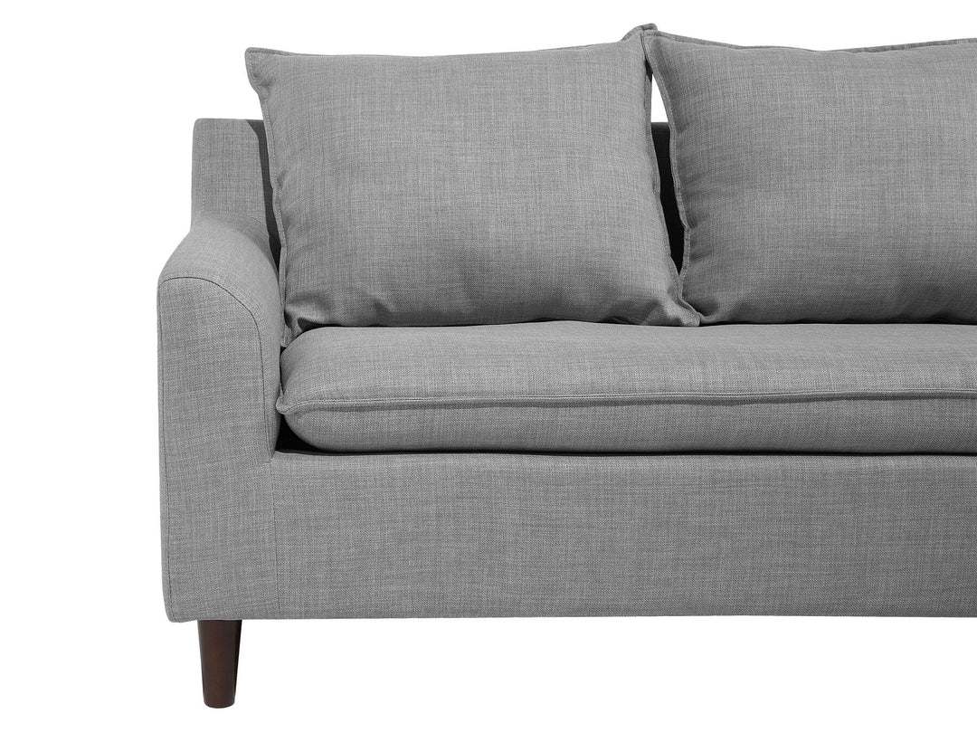 Elvenes Left Hand Fabric Corner Sofa Light Grey