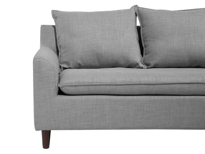 Elvenes Left Hand Fabric Corner Sofa Light Grey