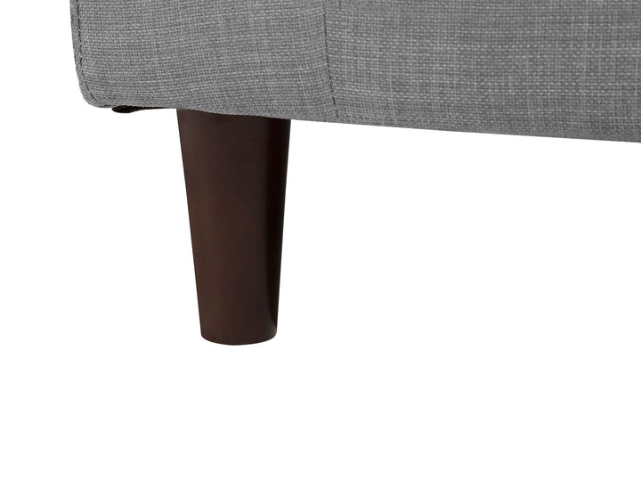 Elvenes Left Hand Fabric Corner Sofa Light Grey