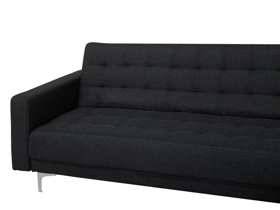 Left Hand Fabric Corner Sofa Graphite Grey Aberdeen
