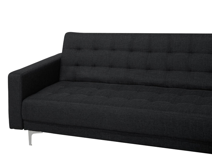 Left Hand Fabric Corner Sofa Graphite Grey Aberdeen
