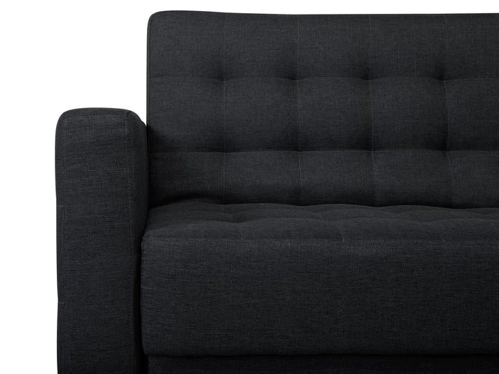 Left Hand Fabric Corner Sofa Graphite Grey Aberdeen