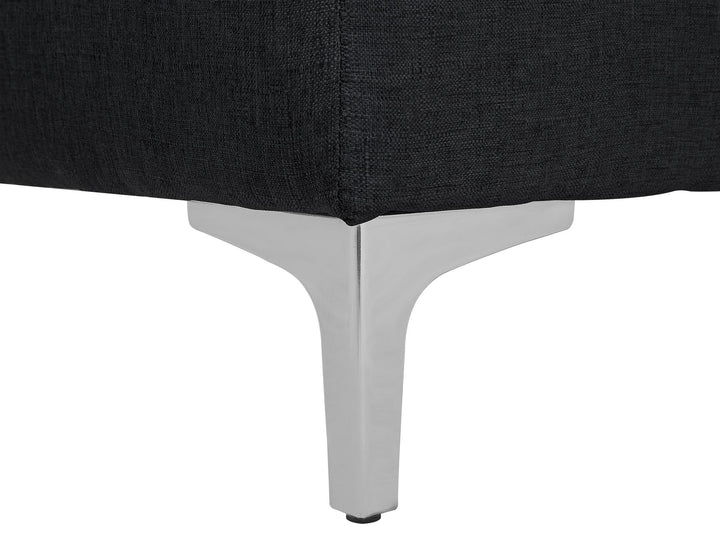 Left Hand Fabric Corner Sofa Graphite Grey Aberdeen