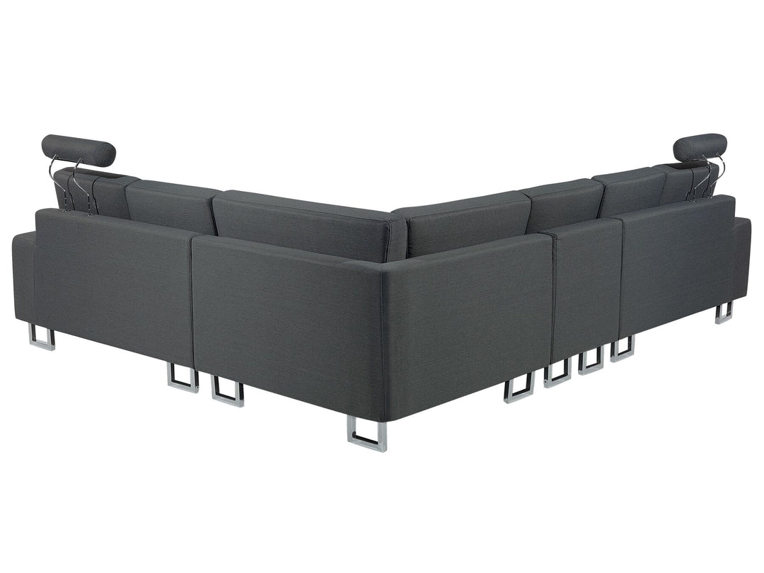 Stockholm Left Hand Corner Fabric Sofa Dark Grey