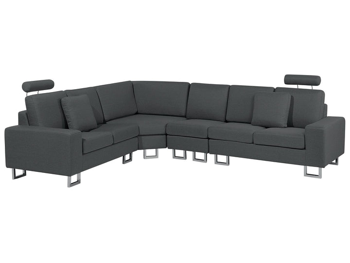 Stockholm Right Hand Corner Fabric Sofa Dark Grey 