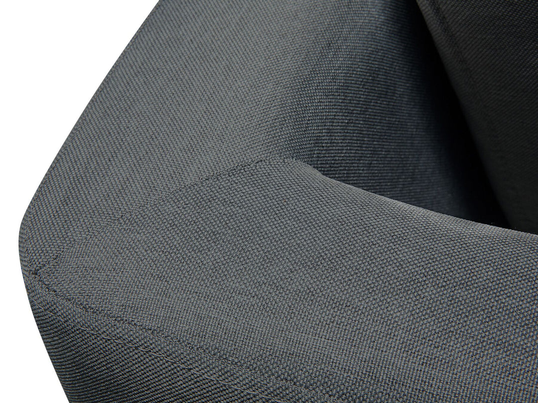 Stockholm Right Hand Corner Fabric Sofa Dark Grey