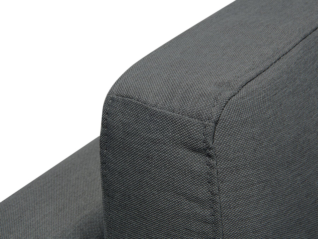 Stockholm Right Hand Corner Fabric Sofa Dark Grey