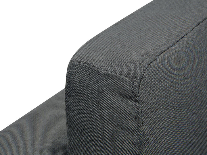Stockholm Right Hand Corner Fabric Sofa Dark Grey