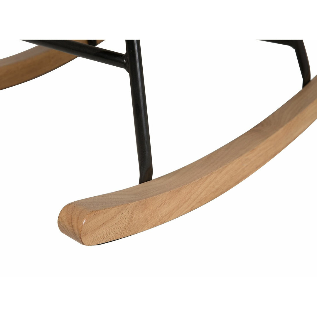 Oxie Rocking Chair Velvet Light Grey
