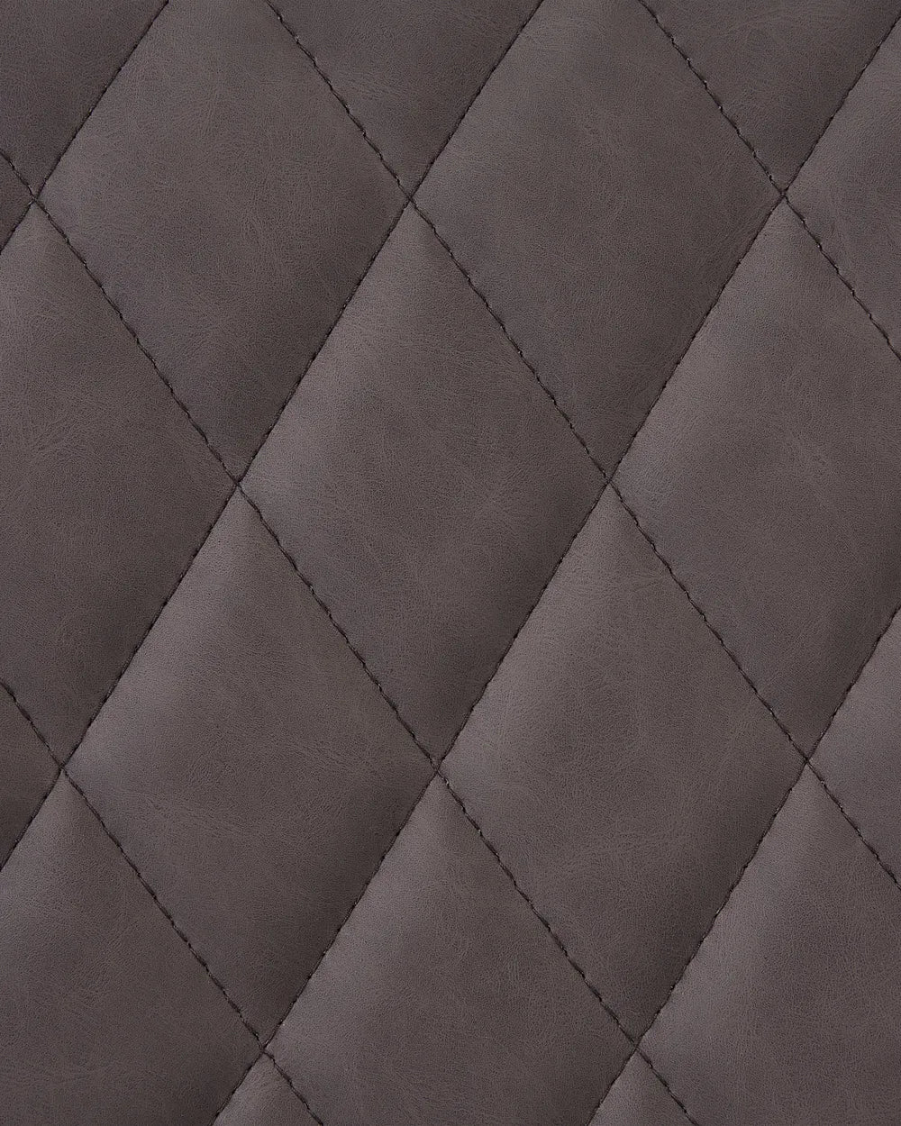 Set of 2 Dining Chairs Faux Leather Dark Brown Nina