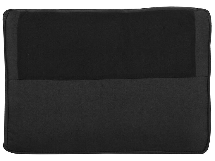 Nesna Right Hand Faux Leather Corner Sofa Bed with Storage Black